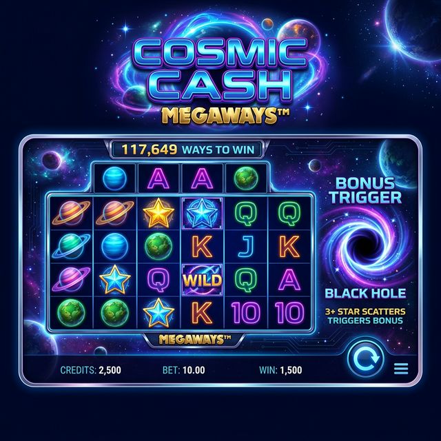 Cosmic Cash Megaways slot at Spree Casino