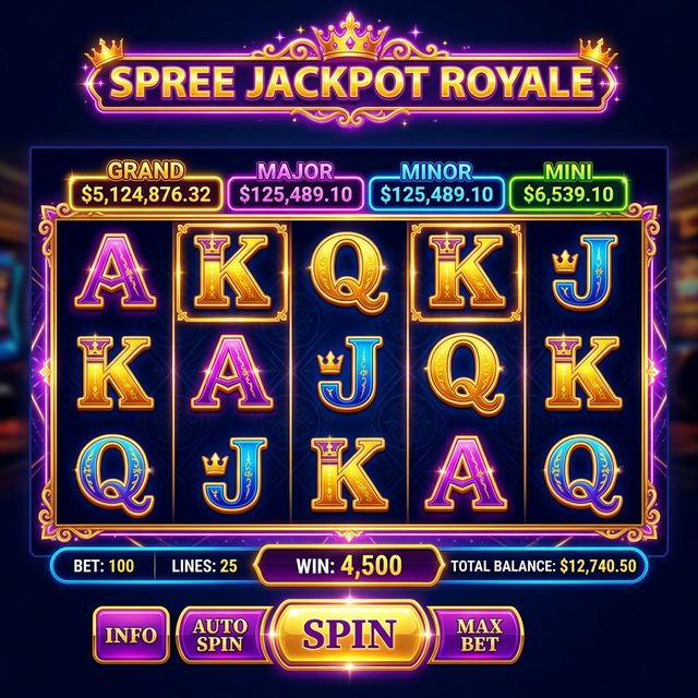 Jackpot Royale slot game at Spree Casino
