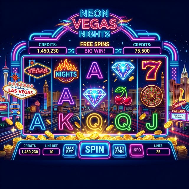 Neon Vegas Nights slot at Spree Casino