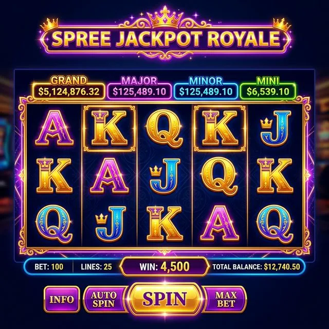 Jackpot Royale slot game at Spree Casino